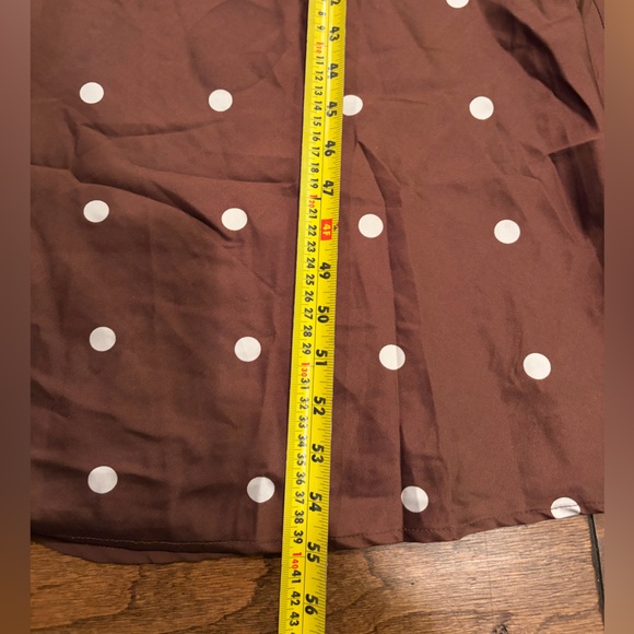 Petal & Pup Arella Brown Polka Dot Maxi Dress - Picture 10 of 12